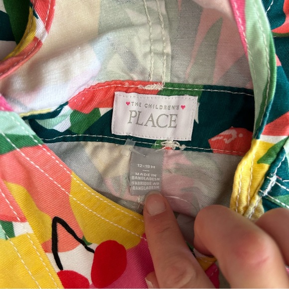 The Children's Place Tropical Shortalls Size 12-18m - Picture 3 of 3